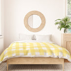 Yellow gingham pattern Duvet Cover Gallery Image 3