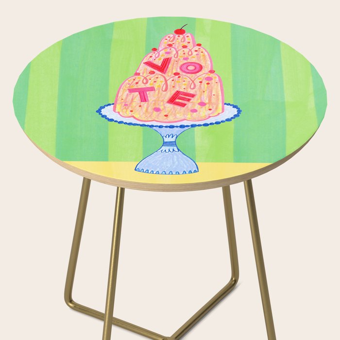 Mold the Future & Vote in Lime Green Side Table Gallery Image 2