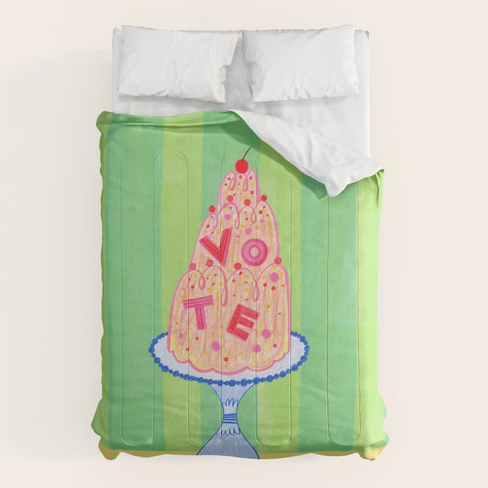 Mold the Future & Vote in Lime Green Comforter Gallery Image 6