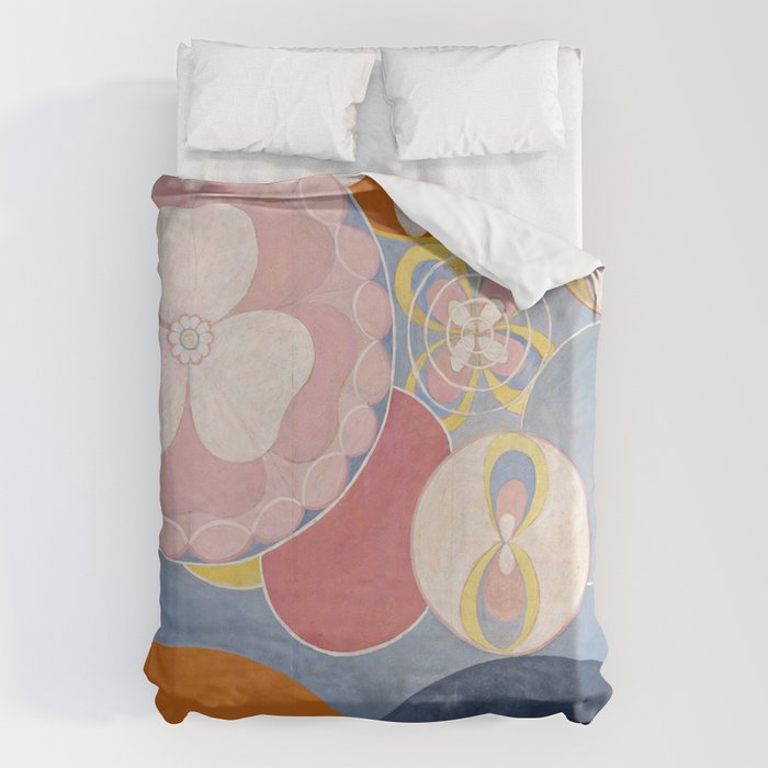 The Ten Biggest No. 2 Childhood By Hilma Af Klint Duvet Cover Gallery Image 1