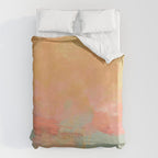 abstract peach sky on mint sea Duvet Cover Gallery Image 6