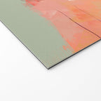 abstract peach sky on mint sea Welcome Mat Gallery Image 2