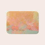 abstract peach sky on mint sea Bath Mat Gallery Image 1
