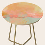 abstract peach sky on mint sea Side Table Gallery Image 2