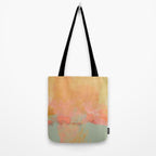 abstract peach sky on mint sea Tote Bag Gallery Image 2