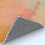 abstract peach sky on mint sea Rug Gallery Image 4