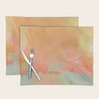 abstract peach sky on mint sea Placemat Gallery Image 1