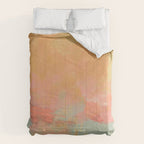 abstract peach sky on mint sea Comforter Gallery Image 6