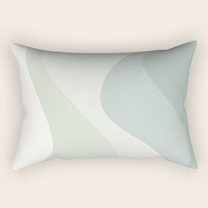 Abstract Color Waves XXXV Rectangular Pillow Gallery Image 2