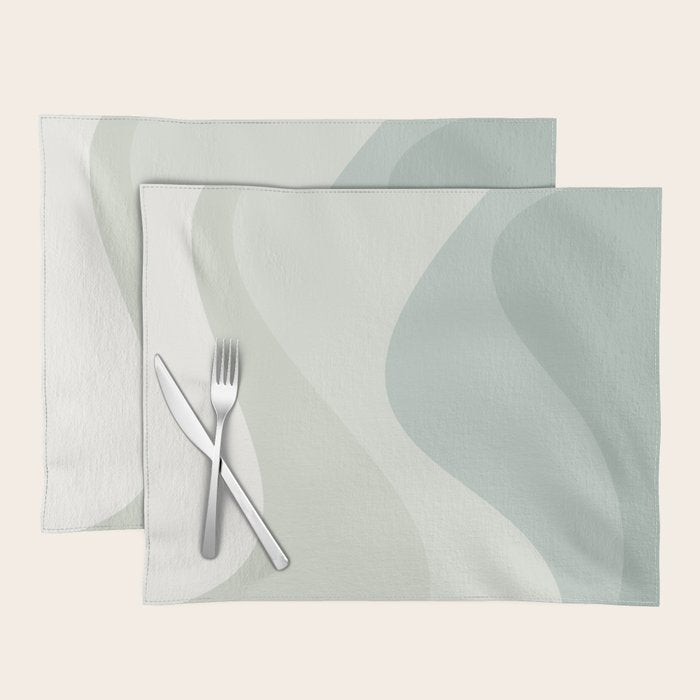 Abstract Color Waves XXXV Placemat Gallery Image 1