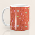 Whimsical Tiny Toys & Pine Branches in Red Coffee Mug Gallery Image 3