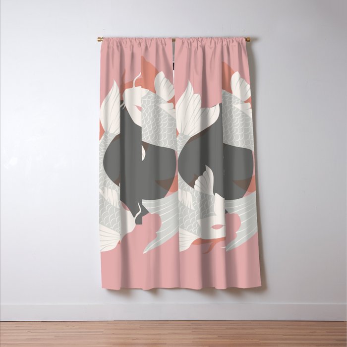 Koi fish 006 Window Curtain Gallery Image 3