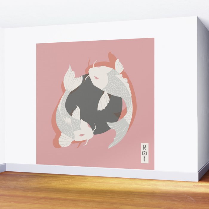 Koi fish 006 Wall Mural Gallery Image 2