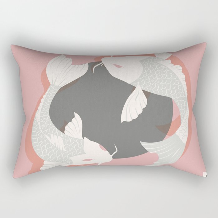 Koi fish 006 Rectangular Pillow Gallery Image 2