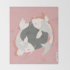 Koi fish 006 Throw Blanket Gallery Image 2