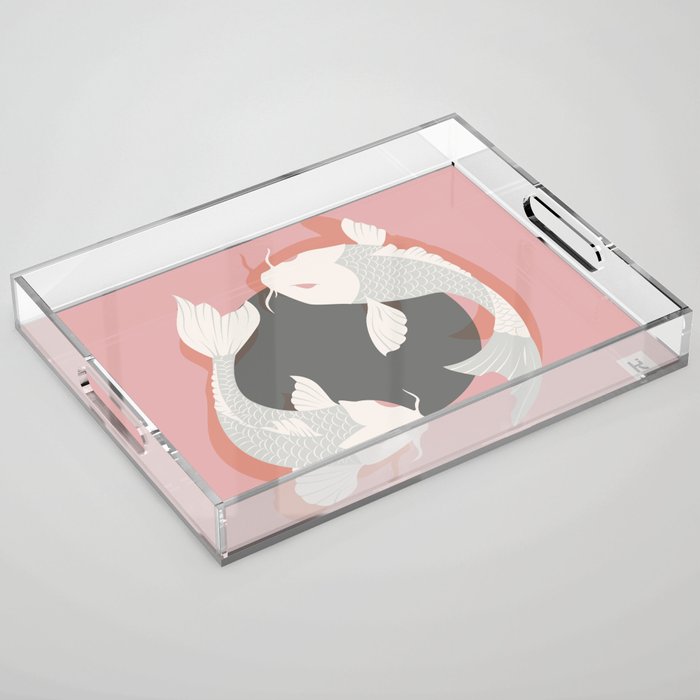 Koi fish 006 Acrylic Tray Gallery Image 1