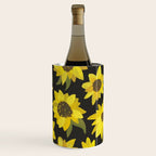 Sunflowers Acrylic on Charcoal Wine Chiller Gallery Image 1