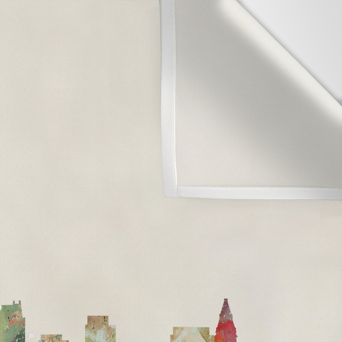 Boston Massachusetts Skyline Wall Tapestry Gallery Image 3