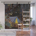 Tom Thomson Campfire 1916 Canadian Landscape Artist Wall Mural Gallery Image 1