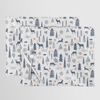 Deer Christmas forest Placemat Gallery Image 1