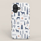 Deer Christmas forest iPhone Case Gallery Image 1