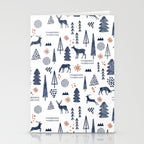 Deer Christmas forest Stationery Card Gallery Image 2