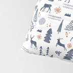 Deer Christmas forest Pillow Sham Gallery Image 4