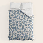 Light Blue Floral Pattern Comforter Gallery Image 6