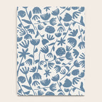 Light Blue Floral Pattern Notebook Gallery Image 4