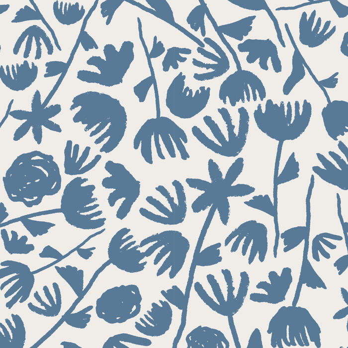 Light Blue Floral Pattern Coffee Mug Gallery Image 2