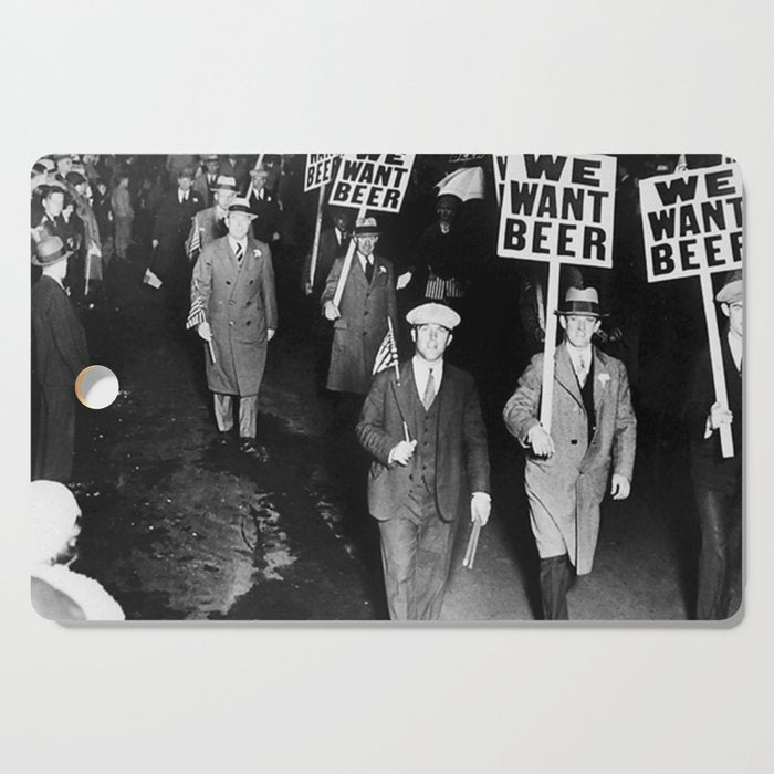 We Want Beer Prohibition Cutting Board Gallery Image 1