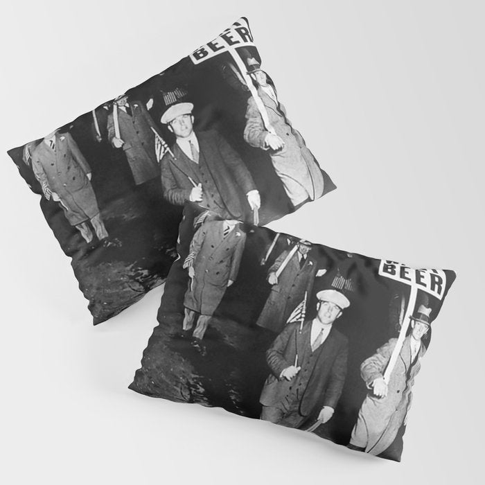 We Want Beer Prohibition Pillow Sham Gallery Image 3