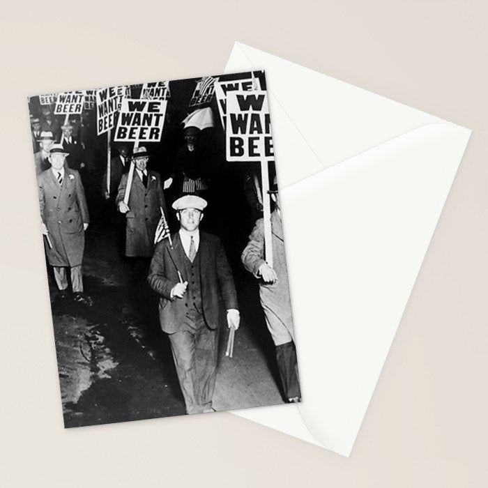 We Want Beer Prohibition Stationery Card Gallery Image 2