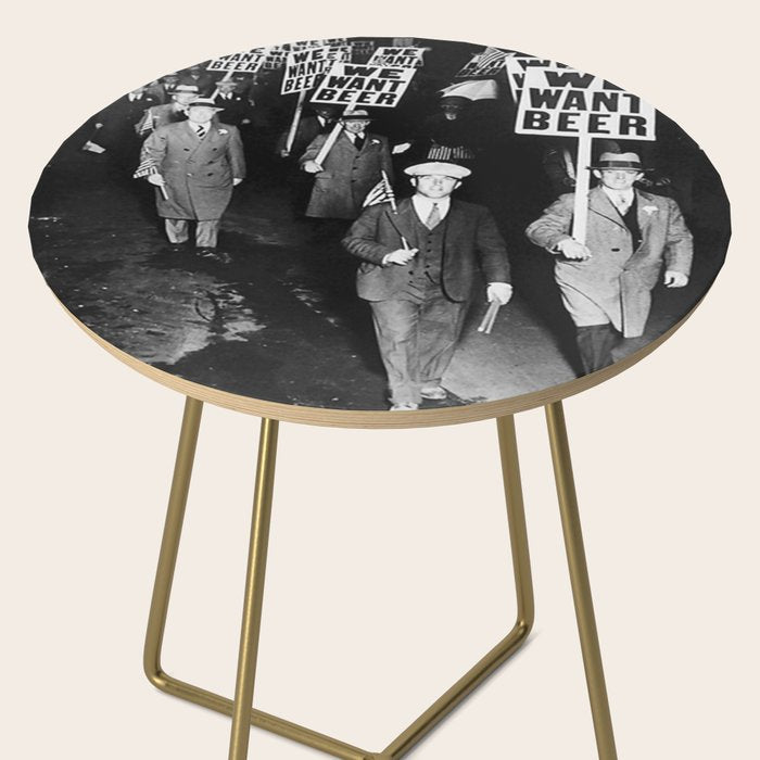 We Want Beer Prohibition Side Table Gallery Image 2