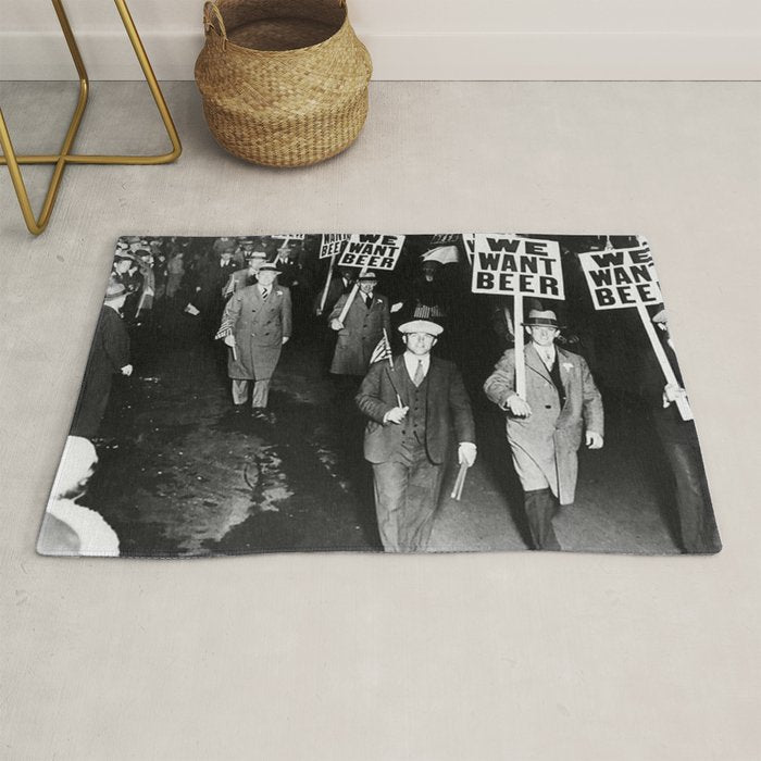 We Want Beer Prohibition Rug Gallery Image 1