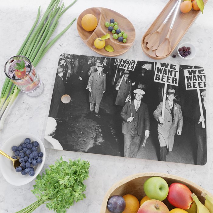 We Want Beer Prohibition Cutting Board Gallery Image 2