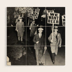 We Want Beer Prohibition Wood Wall Art Gallery Image 1