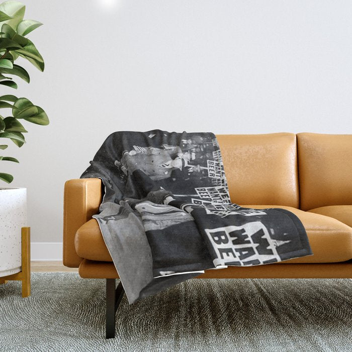 We Want Beer Prohibition Throw Blanket Gallery Image 1