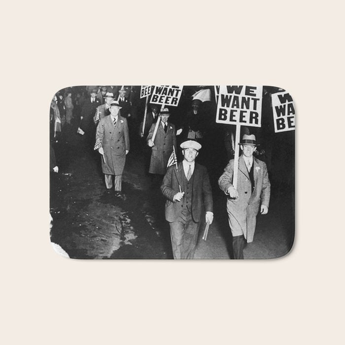We Want Beer Prohibition Bath Mat Gallery Image 1