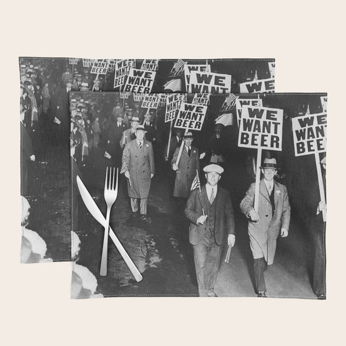 We Want Beer Prohibition Placemat Gallery Image 1
