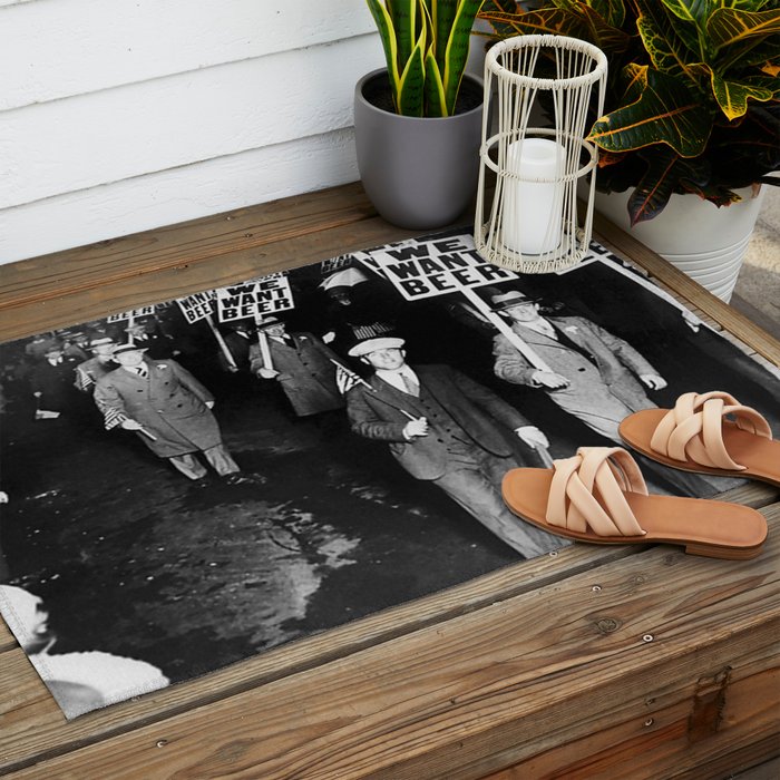 We Want Beer Prohibition Outdoor Rug Gallery Image 2