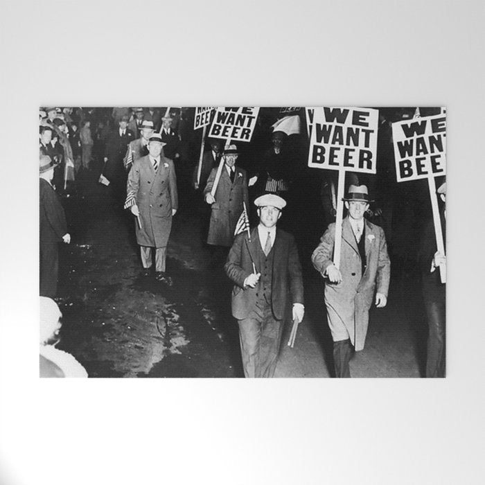 We Want Beer Prohibition Welcome Mat Gallery Image 1