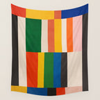 Mid-Century Geometric Artwork Painting Wall Tapestry Gallery Image 4