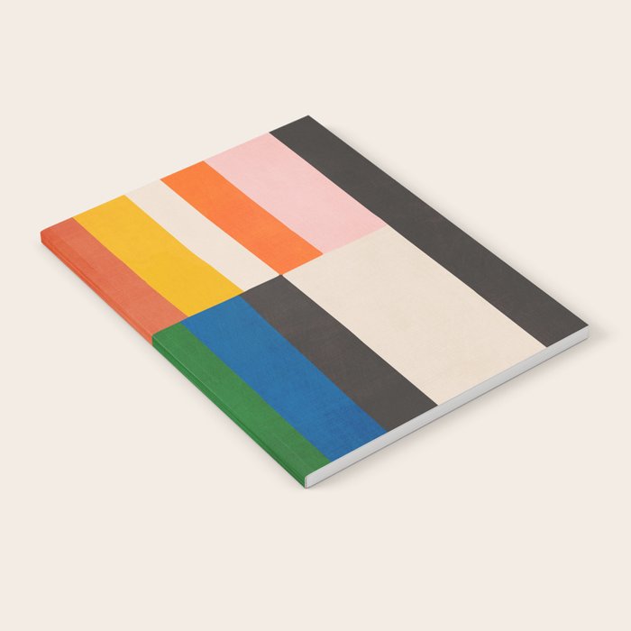 Mid-Century Geometric Artwork Painting Notebook Gallery Image 1