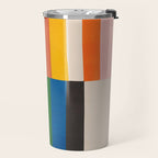 Mid-Century Geometric Artwork Painting Travel Mug Gallery Image 2