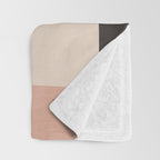 Mid-Century Geometric Artwork Painting Throw Blanket Gallery Image 3