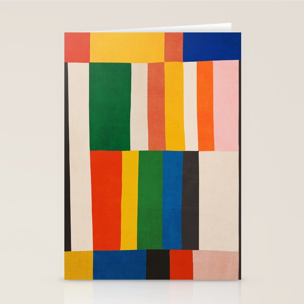 Mid-Century Geometric Artwork Painting Stationery Card Gallery Image 2