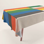 Mid-Century Geometric Artwork Painting Tablecloth Gallery Image 1
