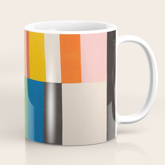 Mid-Century Geometric Artwork Painting Coffee Mug Gallery Image 1