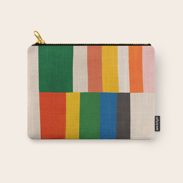 Mid-Century Geometric Artwork Painting Carry All Pouch Gallery Image 1